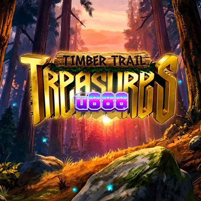 Interface do jogo Timber Trail Treasures com tema de floresta